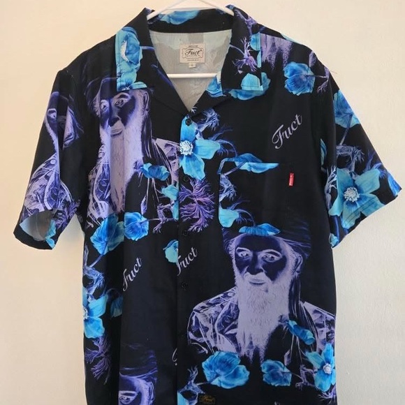 FUCT Men’s Blue Graphic Shirt - Picture 1 of 3